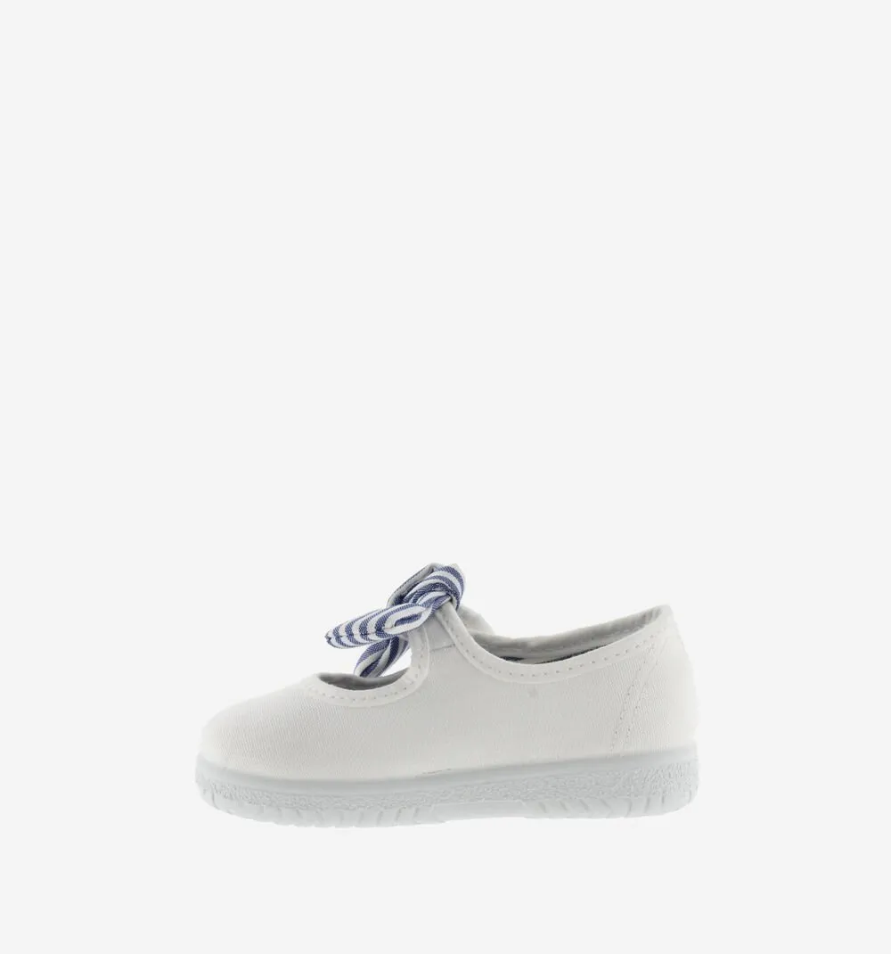 Arch support Victoria Girl's OJAL Canvas Mary Jane Shoes - Blanco