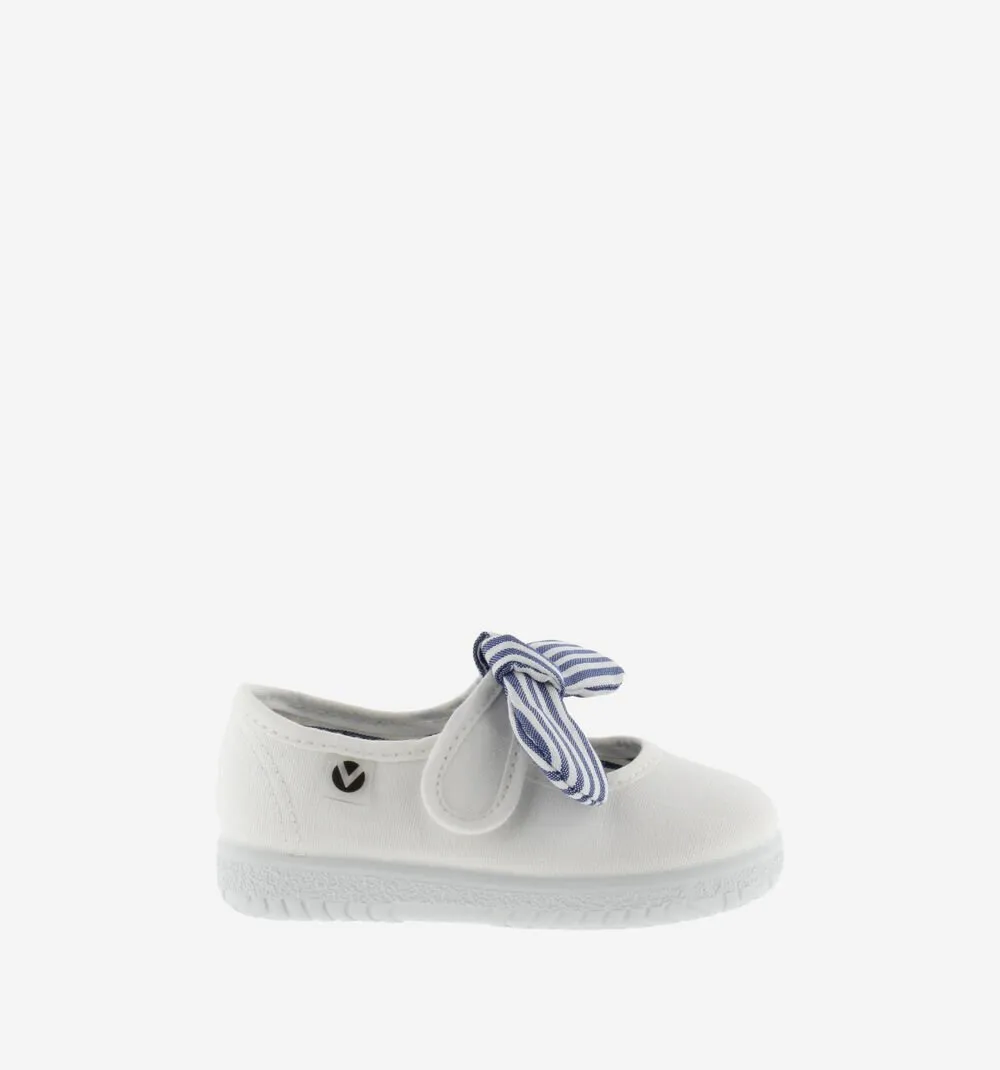 Arch support Victoria Girl's OJAL Canvas Mary Jane Shoes - Blanco