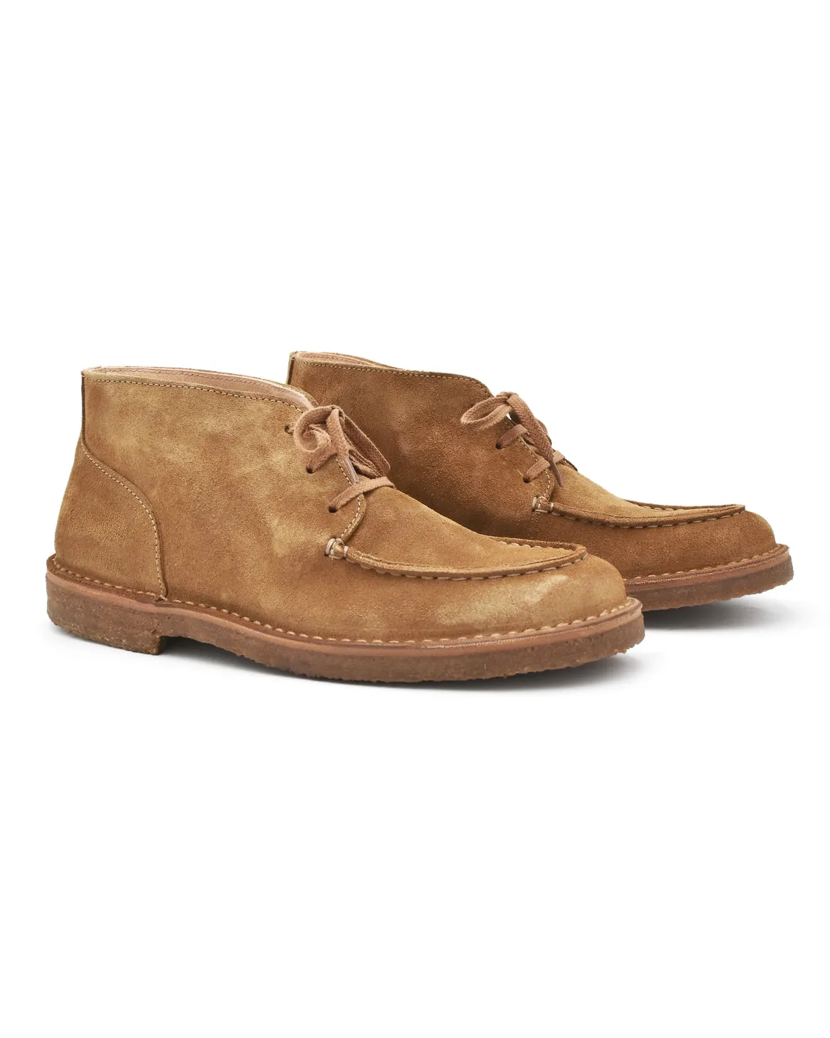 Astorflex Duekeflex 3-Eye Chukka Boot in Tan Suede Sure grip