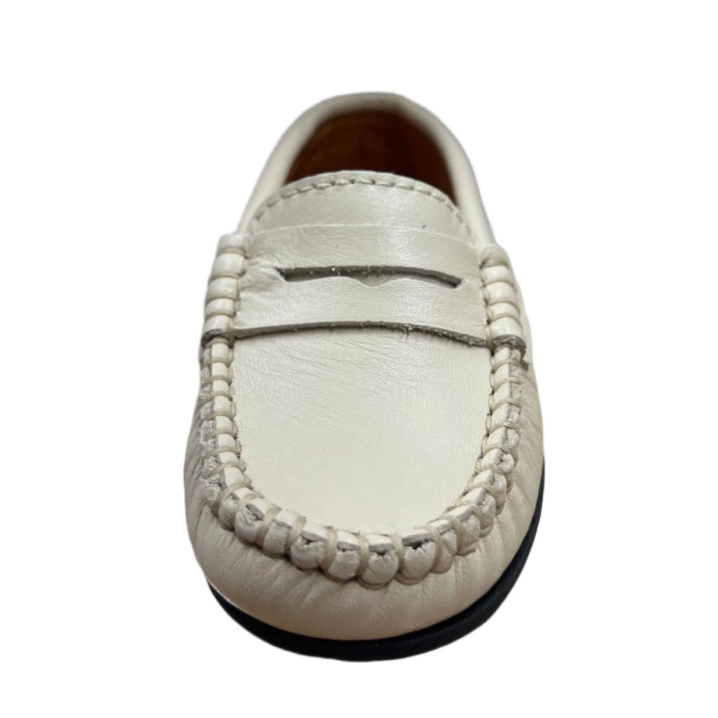 Atlanta Moccasin Boy's and Girl's Originals 032 Penny Loafer - Sand Smooth Zip Kids