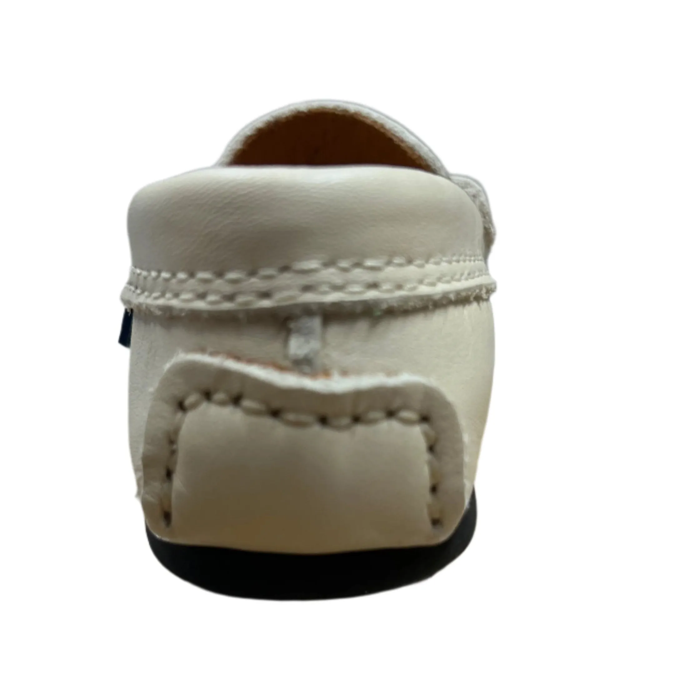 Atlanta Moccasin Boy's and Girl's Originals 032 Penny Loafer - Sand Smooth Zip Kids