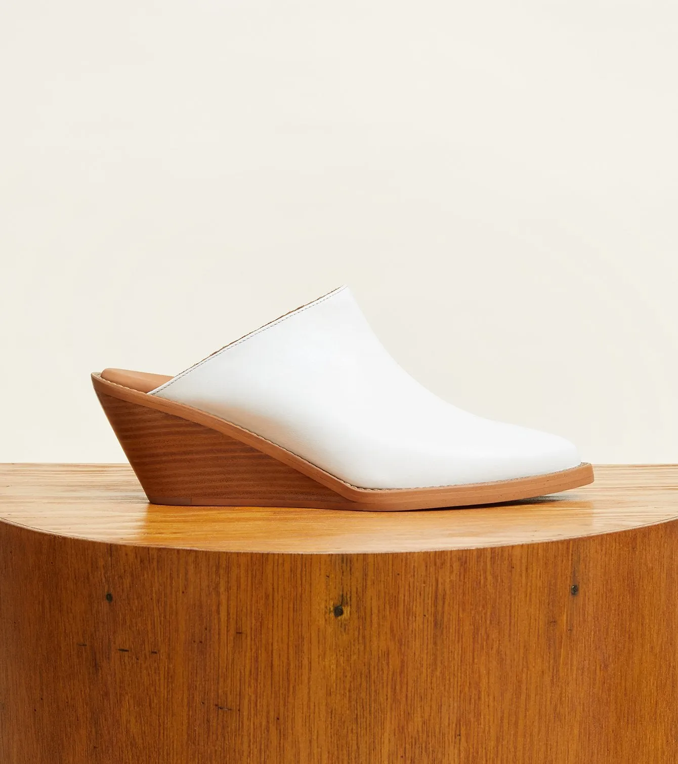 Ivory Nappa Leather