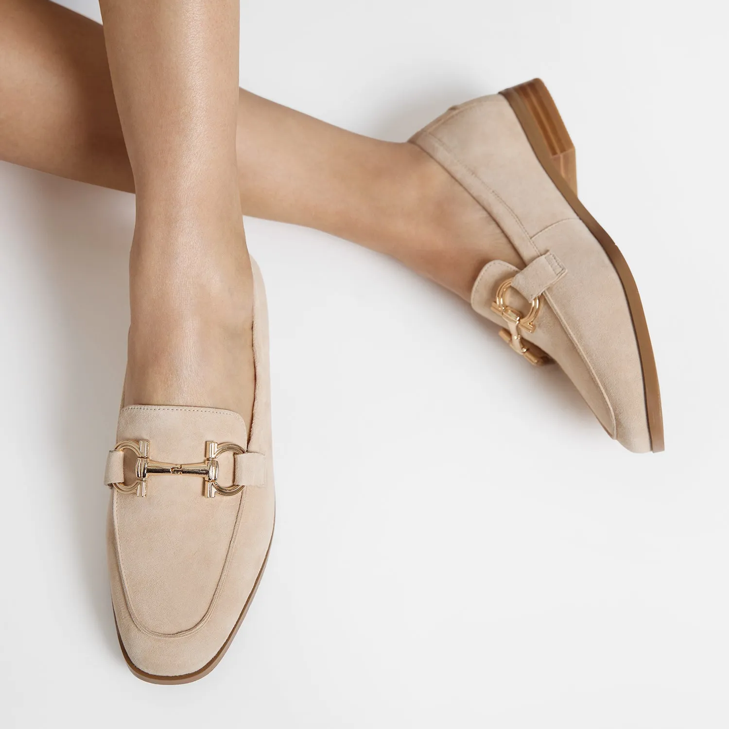Avery Loafer | Nude Suede Light Step Comfort