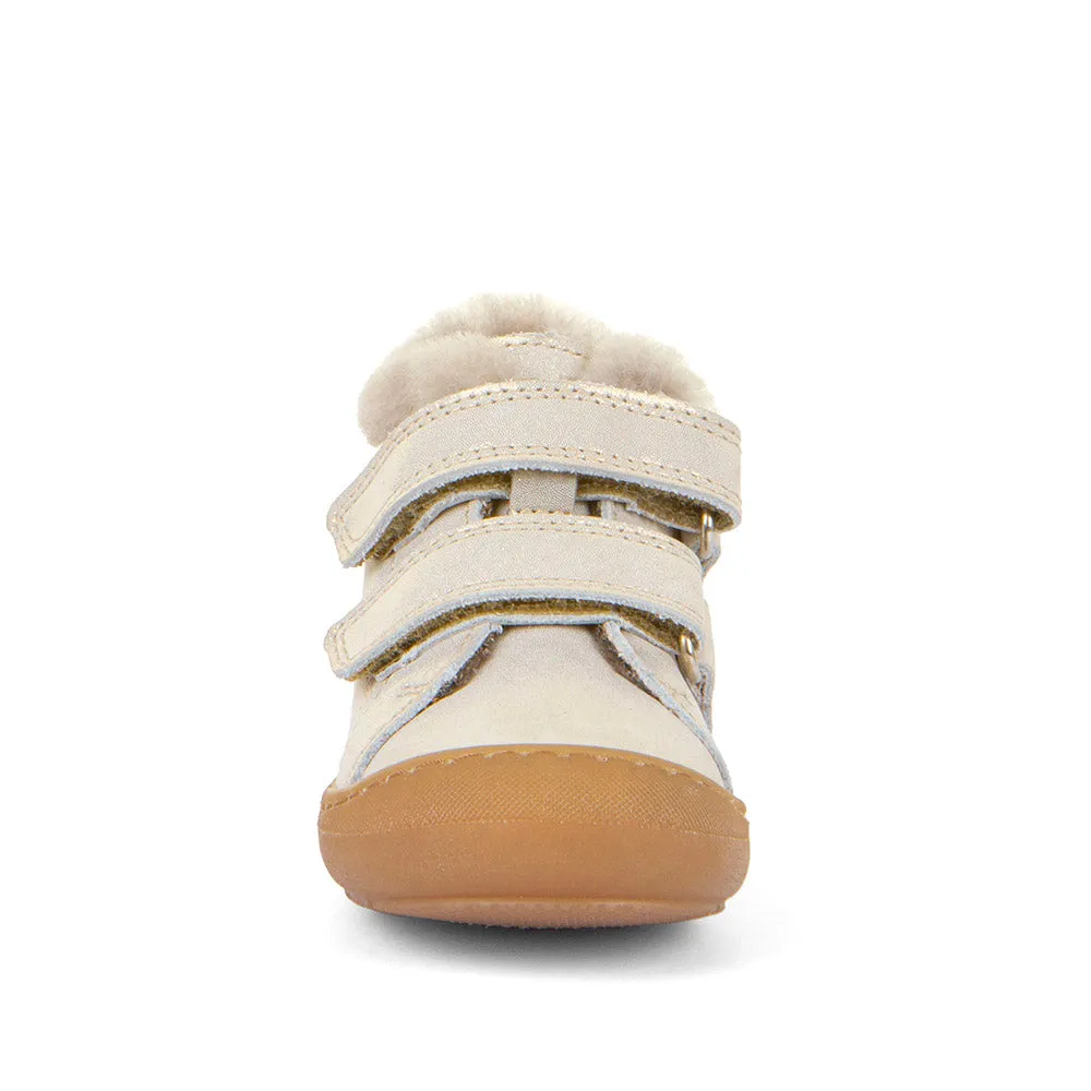 Baby Shoes Froddo Girl's Ollie S Furry Casual Shoes - Gold Shine