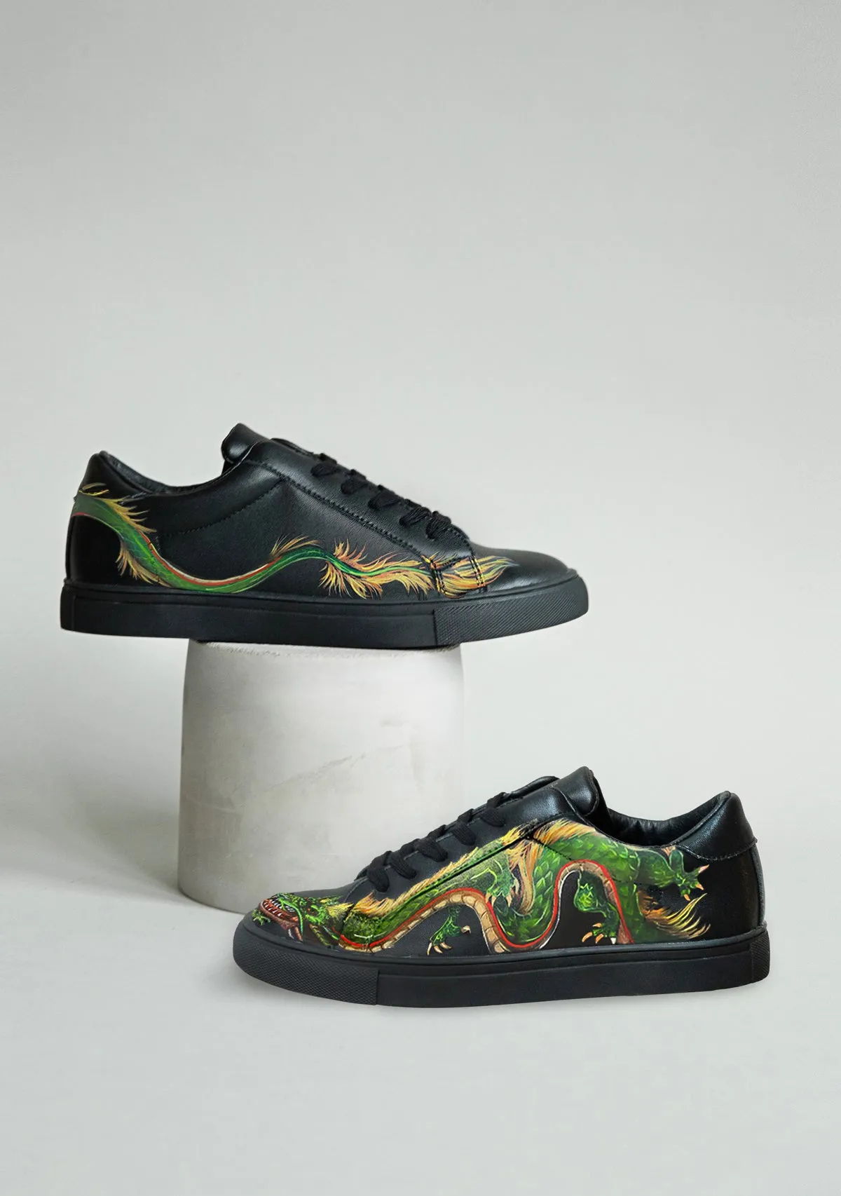 Balance Boost Midsole Black Sneaker Custom Design