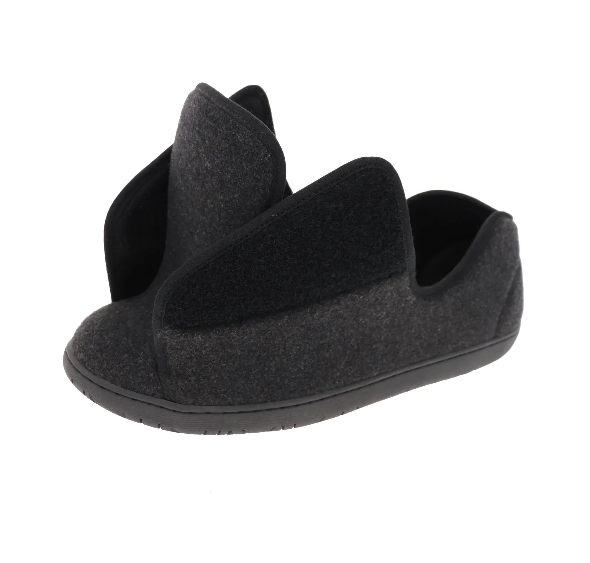Balanced Step Doctor 2 Black Wool Slipper