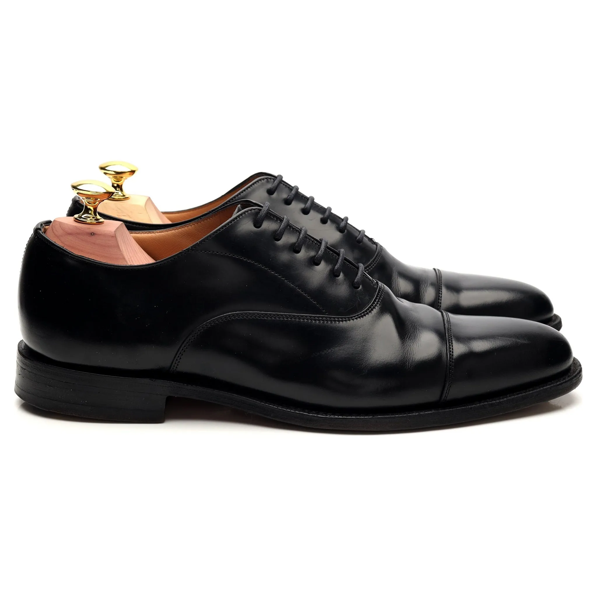 'Coppice' Black Leather Oxford UK 7 F Weekend Look