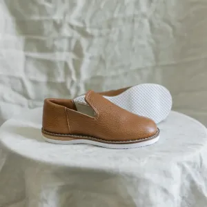 Canvas kids' shoes Loafer - Cognac