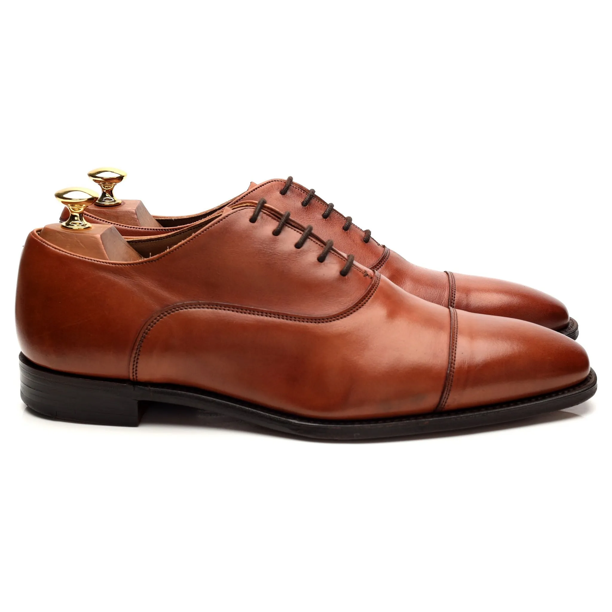 Easy Leather Wear Versatile Design 'Beaton' Tan Brown Leather Oxford UK 9 F