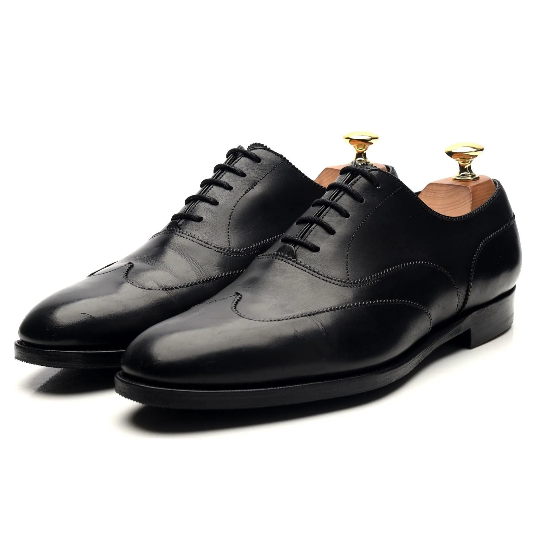 Walk Fashion Shoes Smart Walk 'Beaulieu' Black Leather Oxford UK 7 E