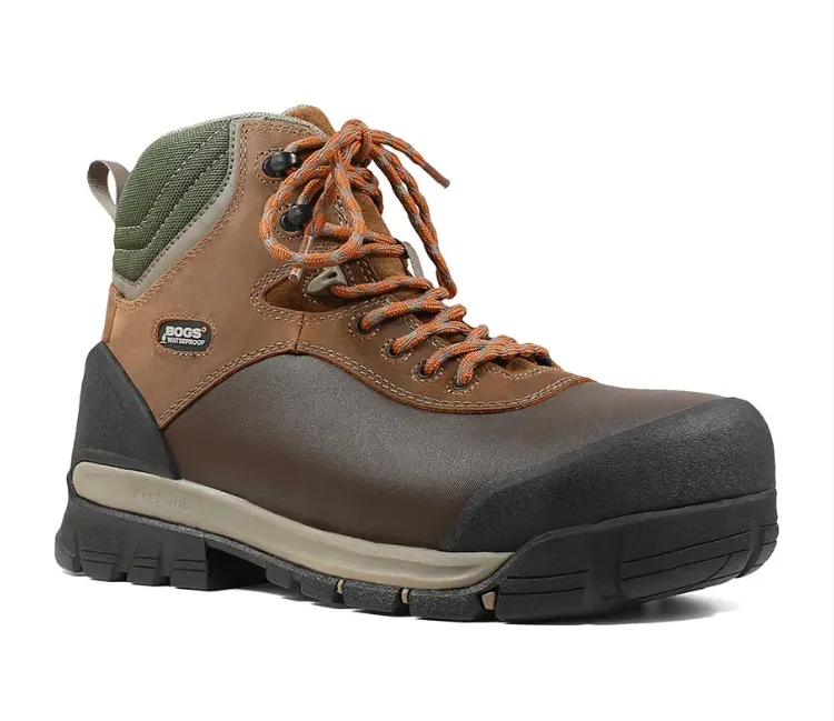 Bedrock Shell 6" Comp Toe - Men's Waterproof Work Boots |Bogs Secure Lacing