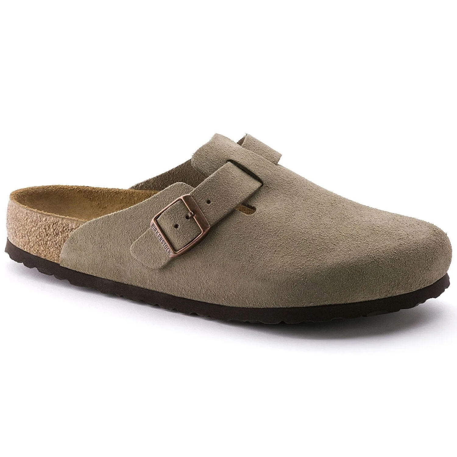Birkenstock Boston Soft Shoe Unisex Womens Shoes Taupe