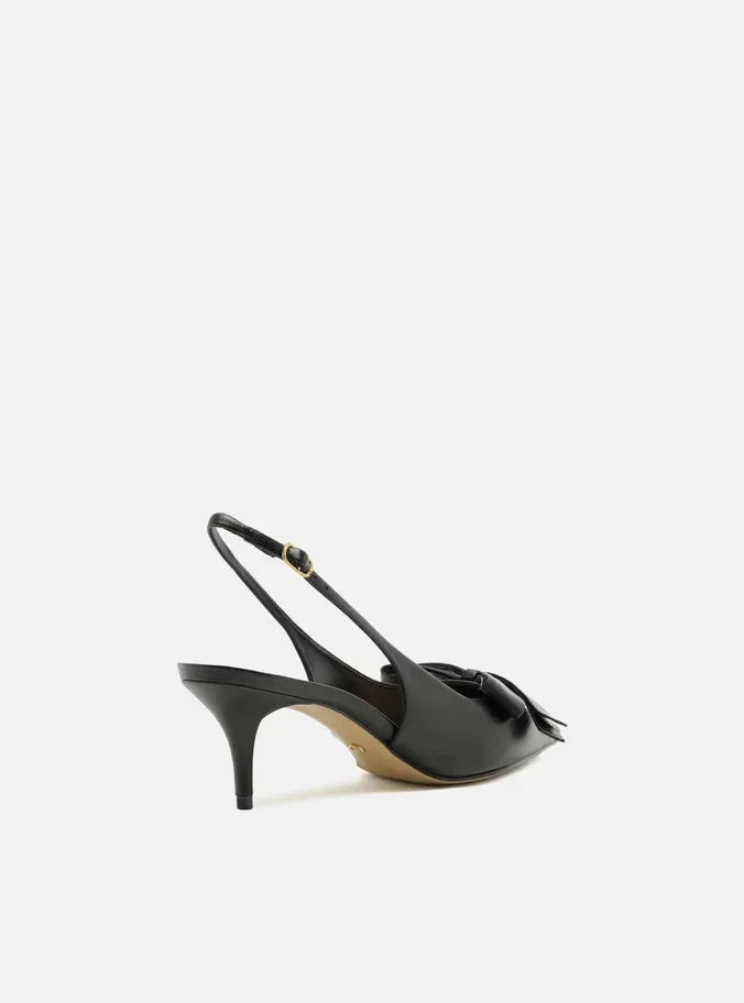 Beige Heels Eliza Leather Stiletto Pump