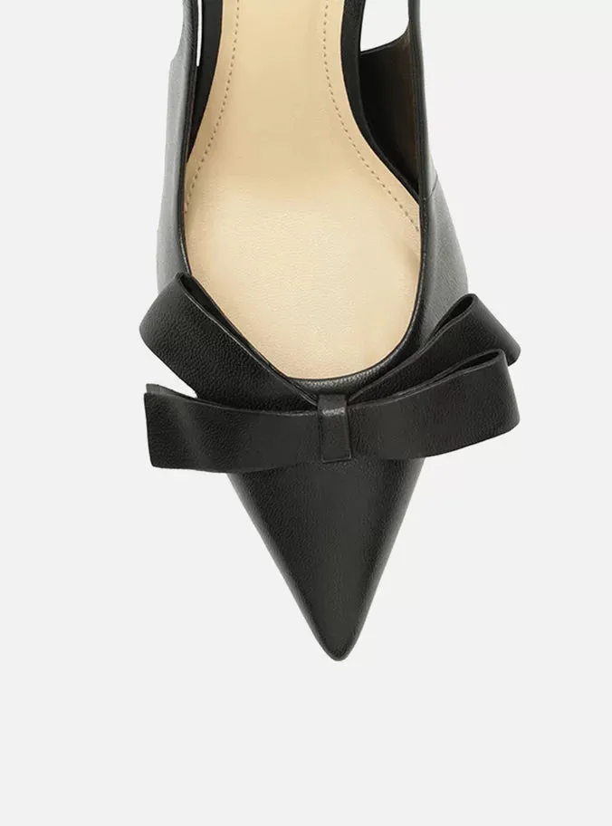 Beige Heels Eliza Leather Stiletto Pump