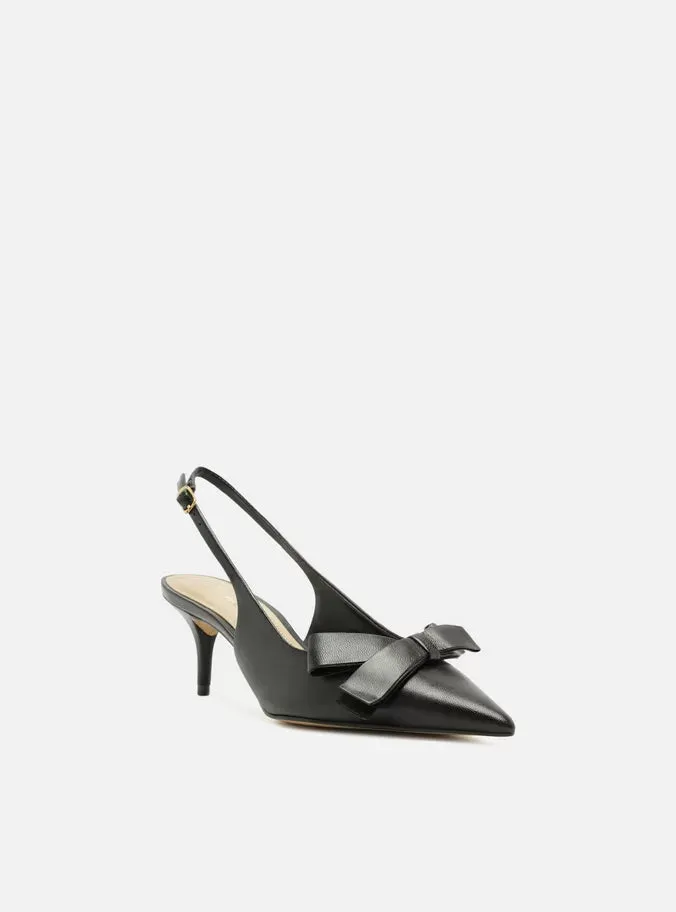 Beige Heels Eliza Leather Stiletto Pump