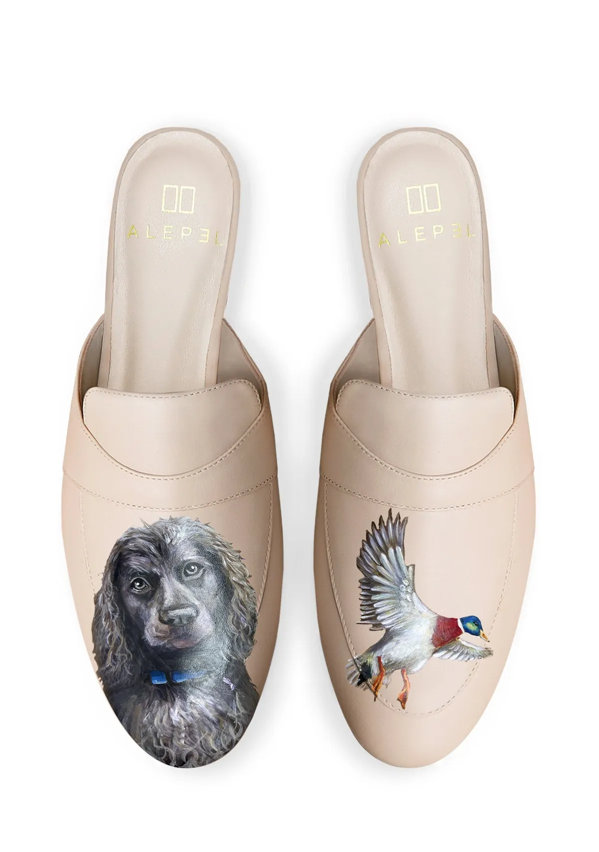Easy Foot Comfort Beige Mule Custom Design