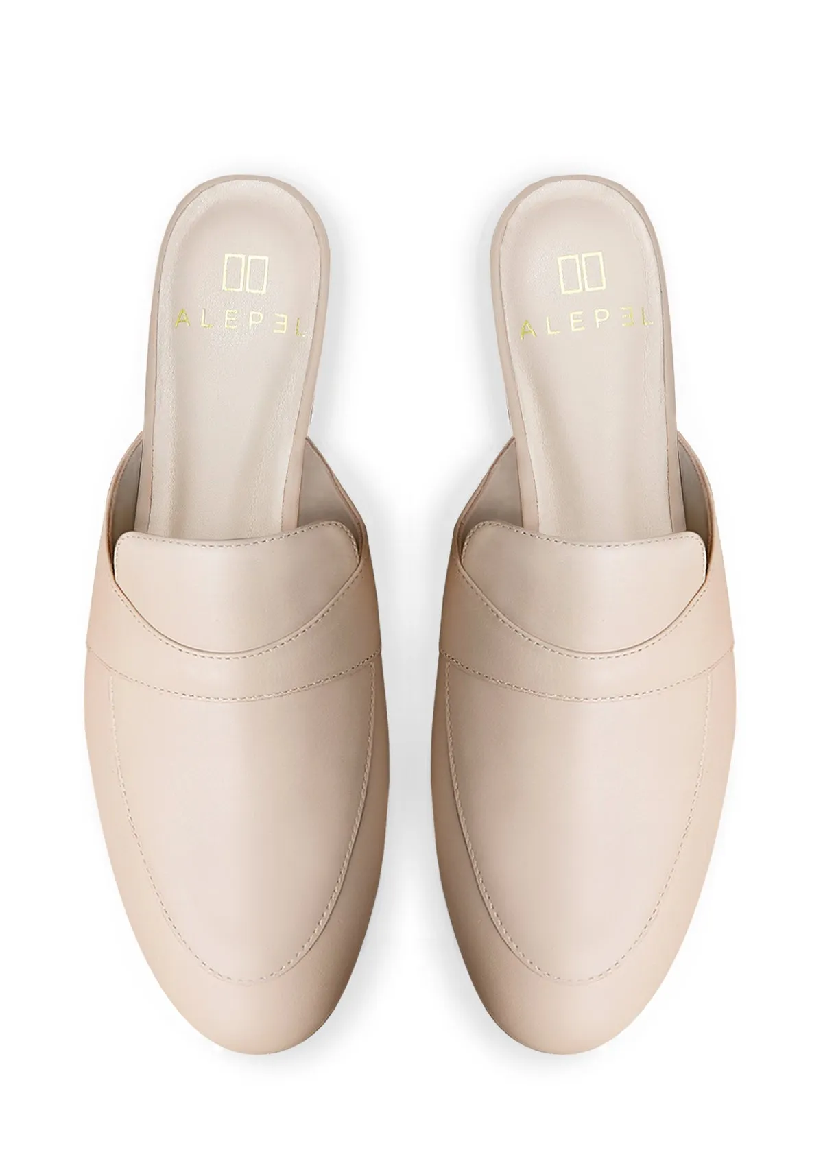 Beige Mule Custom Design Flexible Strap Design