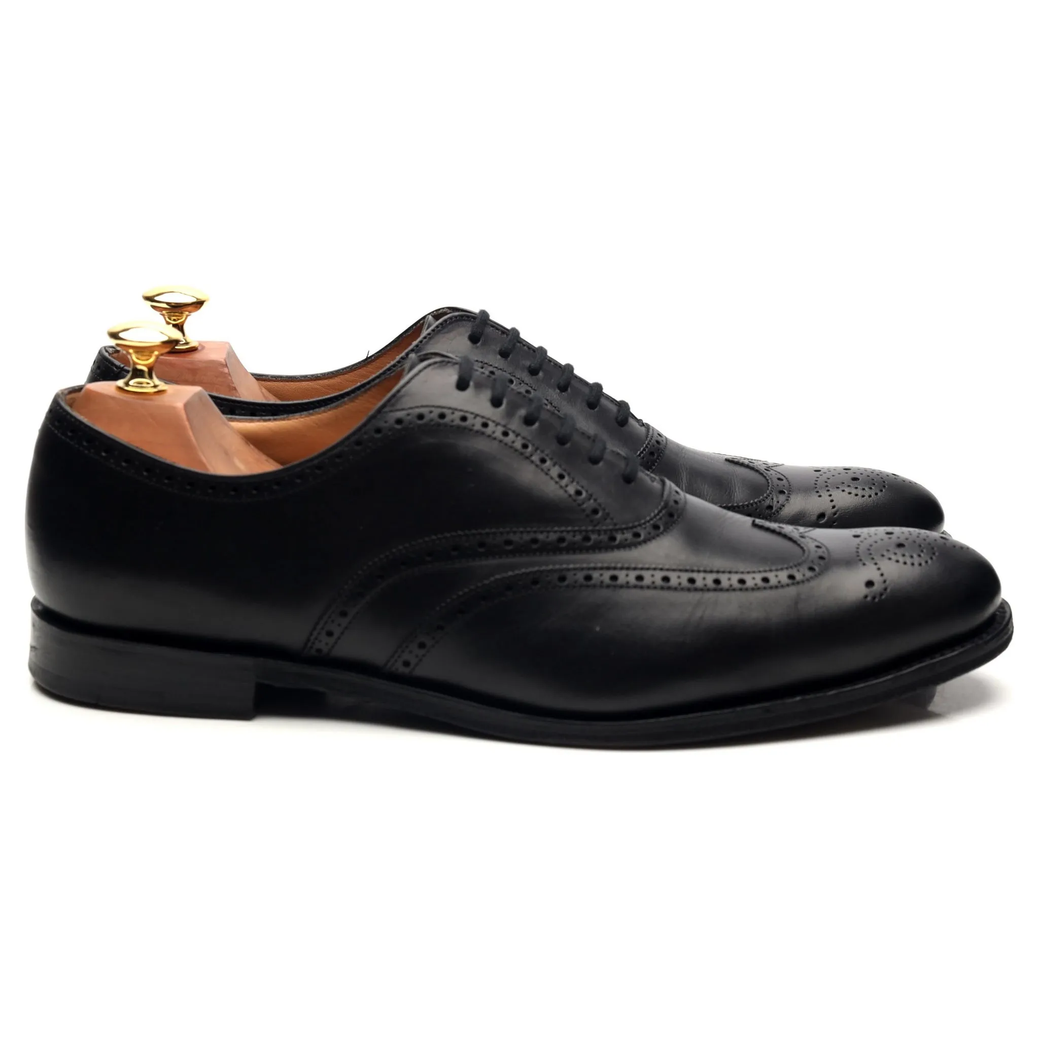 'Berlin' Black Leather Oxford Brogues UK 8 F Professional Step Professional Wear