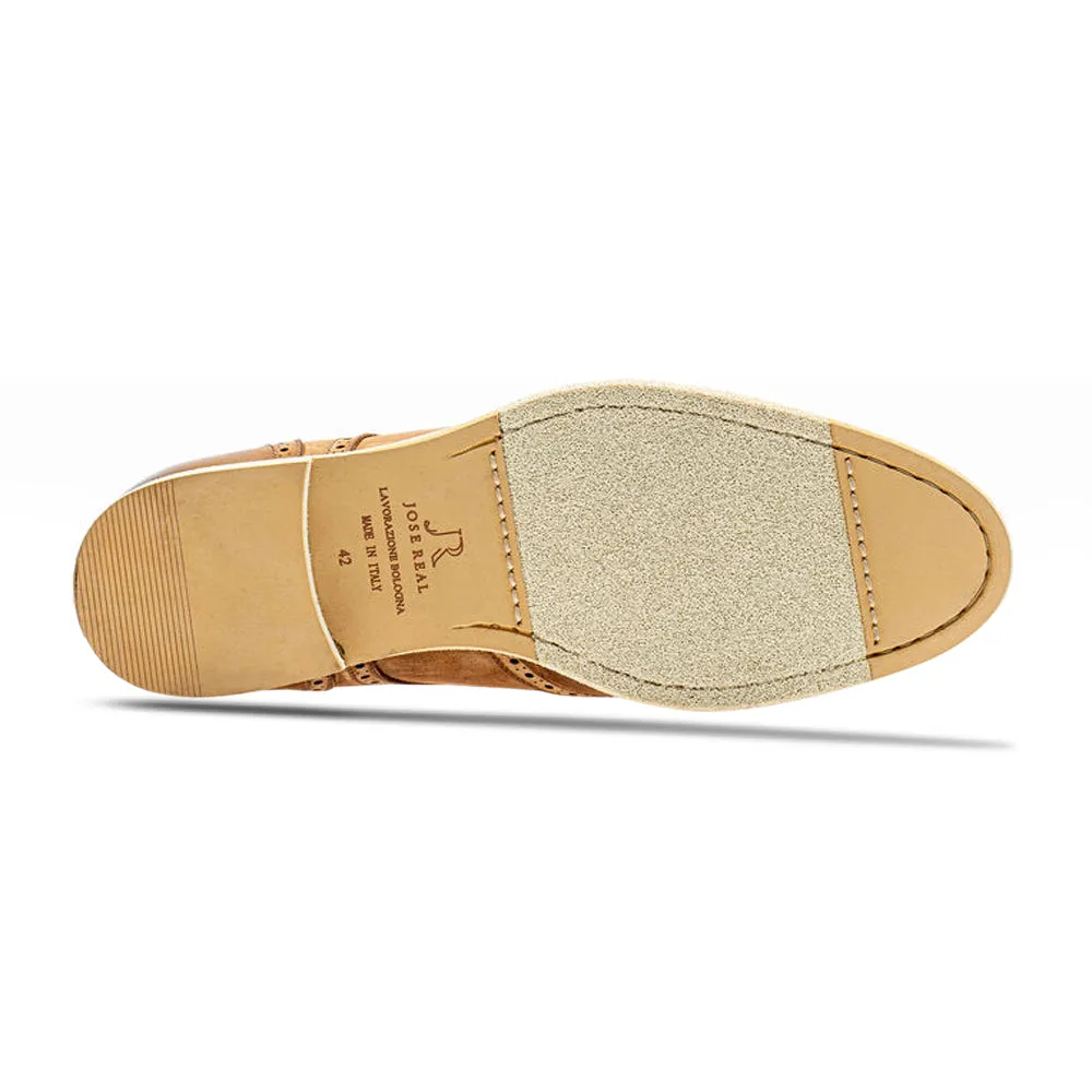 BERLINA WINGTIP CUOIO Evening Stitching