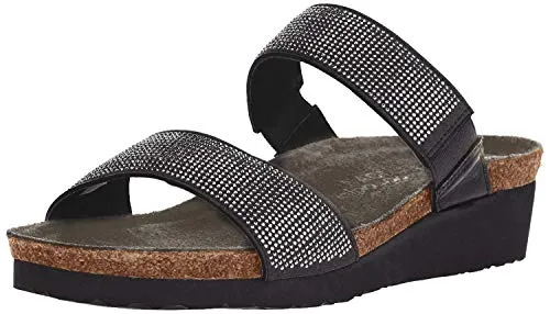 Naot Bianca Sandal Womens Shoes Black/Silver/Sterling
