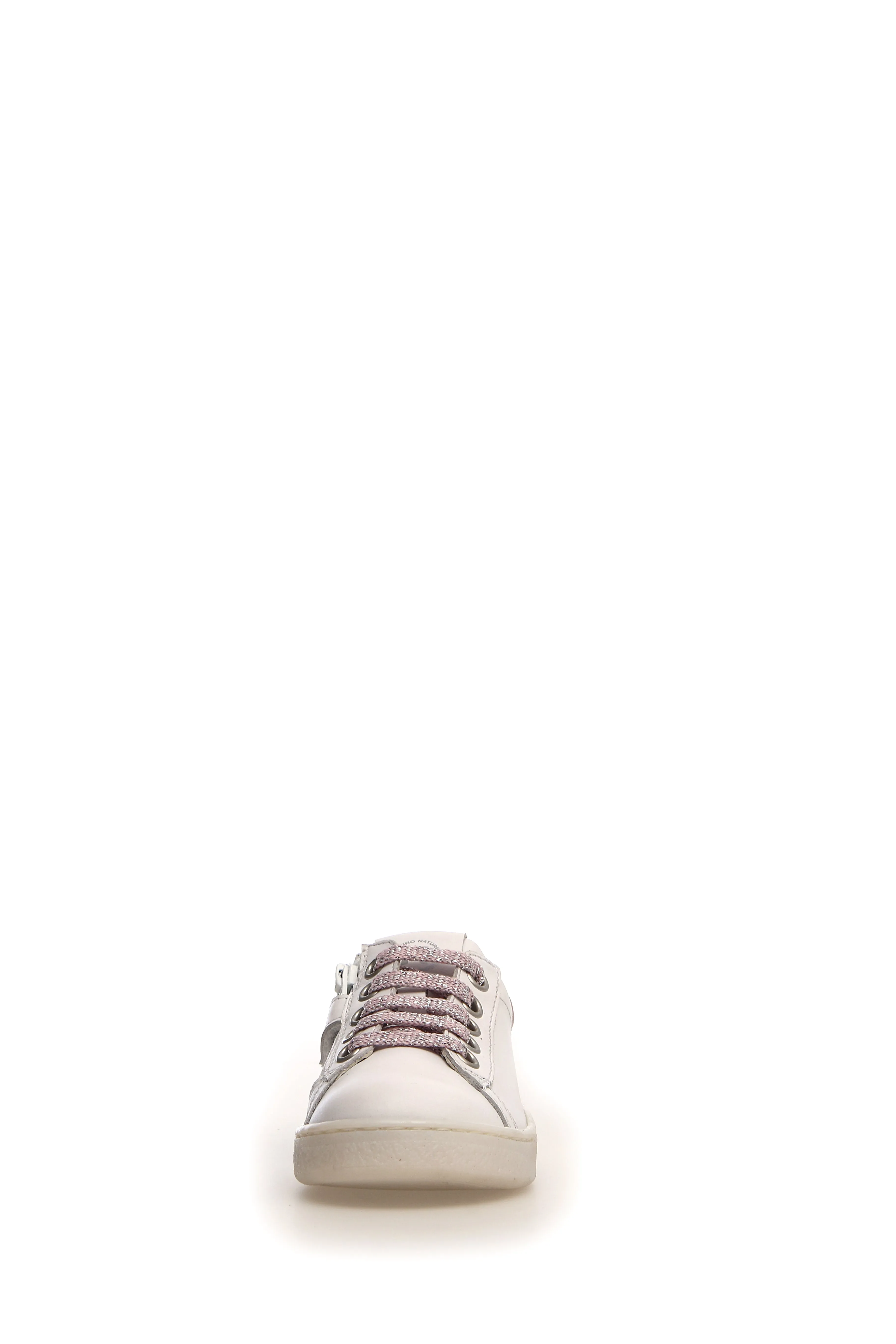 Big Kids Shoes Naturino Girl's Flich Sneaker Shoes, White/Pink