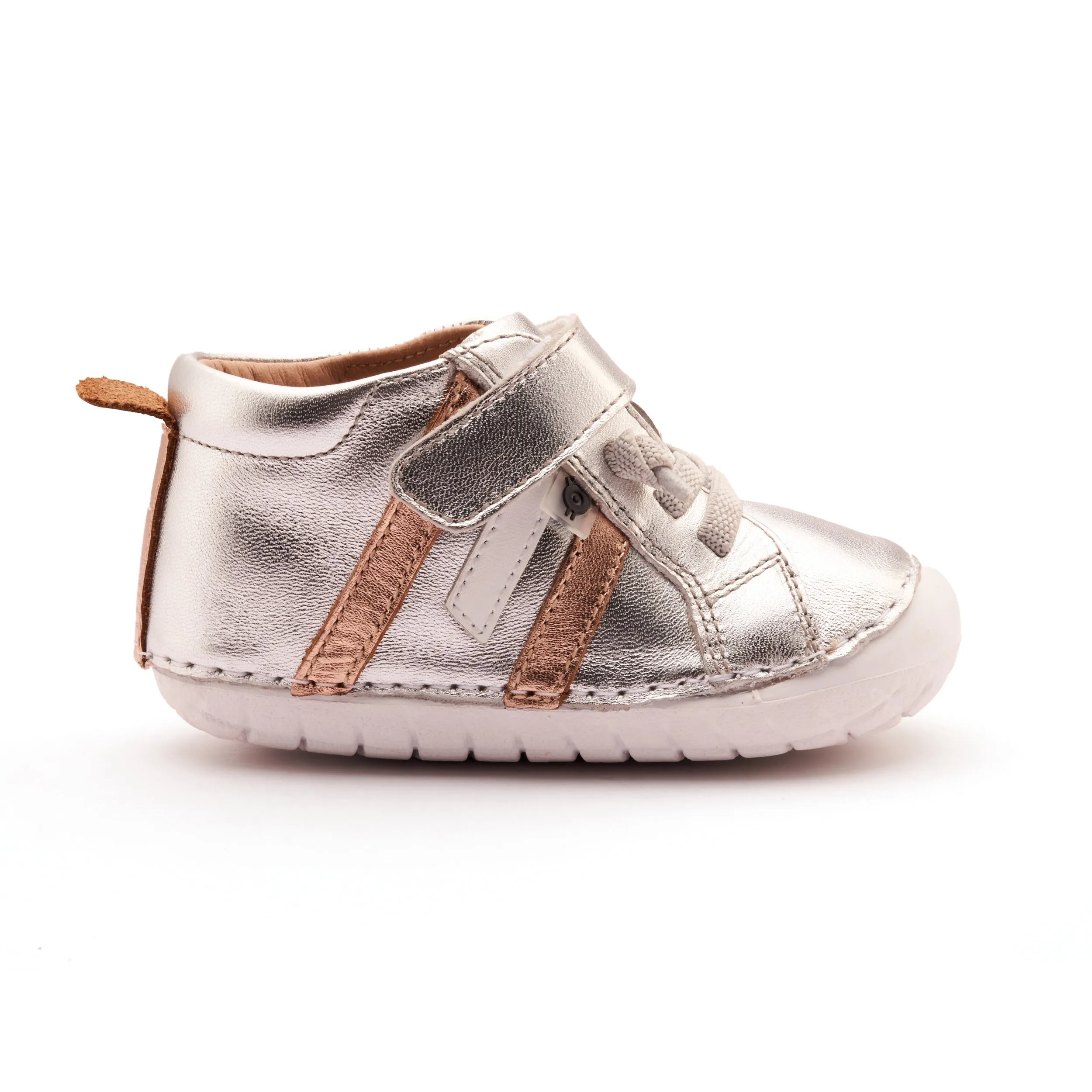 Big Kids Shoes Old Soles Boy's and Girl's Away Pave Casual Shoes - Silver / Copper / Snow