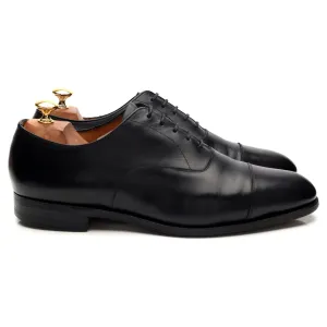 Black Leather Oxford UK 10.5 E Classic Style Office Shoes