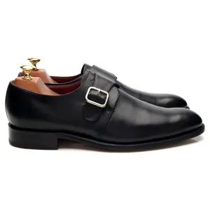 Executive Wear Fast Step Black Leather Single Monk Strap UK 9 F