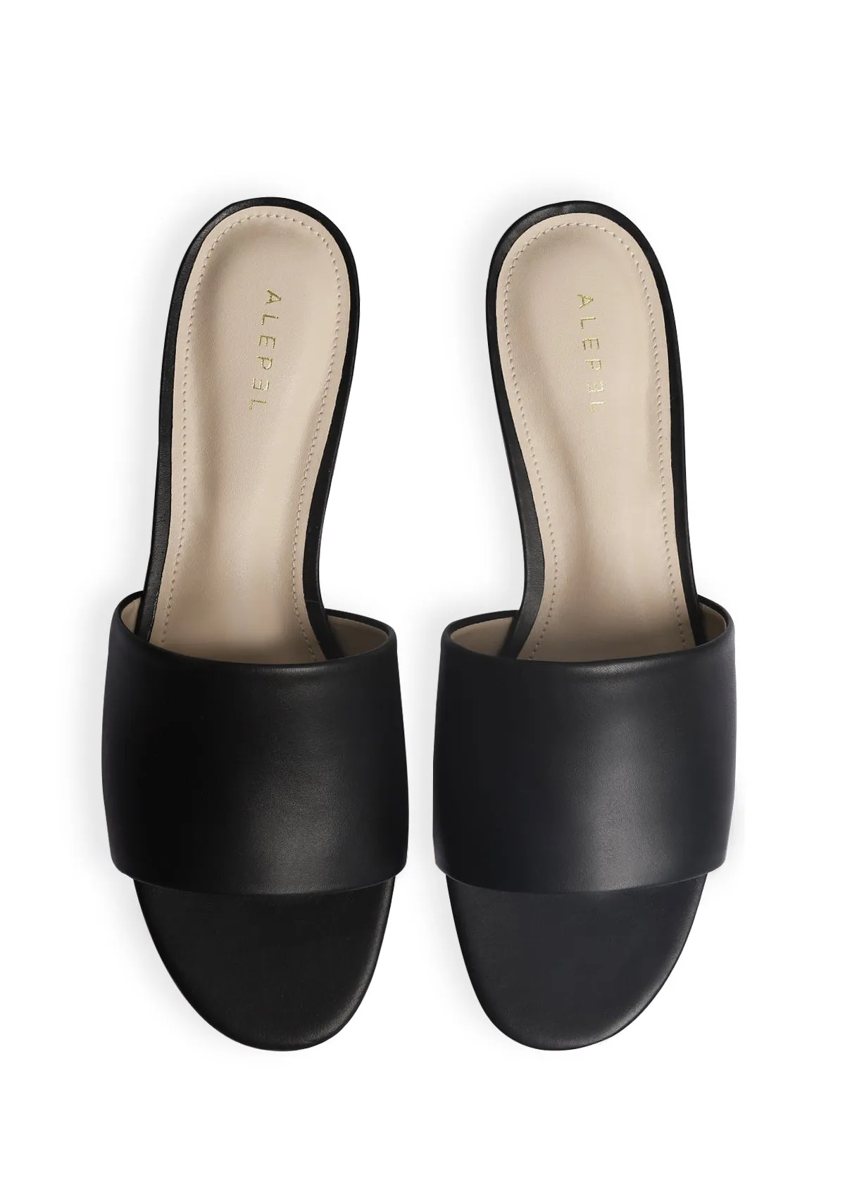 Black Slide Custom Design Cushioned Footbed