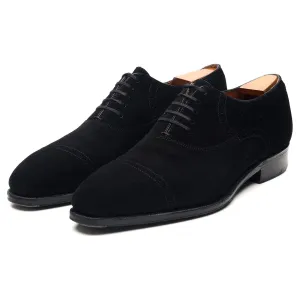 Timeless Comfort Street Fit Black Suede Oxford Semi Brogues UK 6.5 E