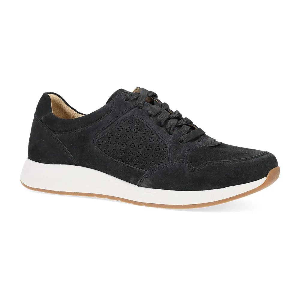 Dansko Catie Womens Shoes Black Suede
