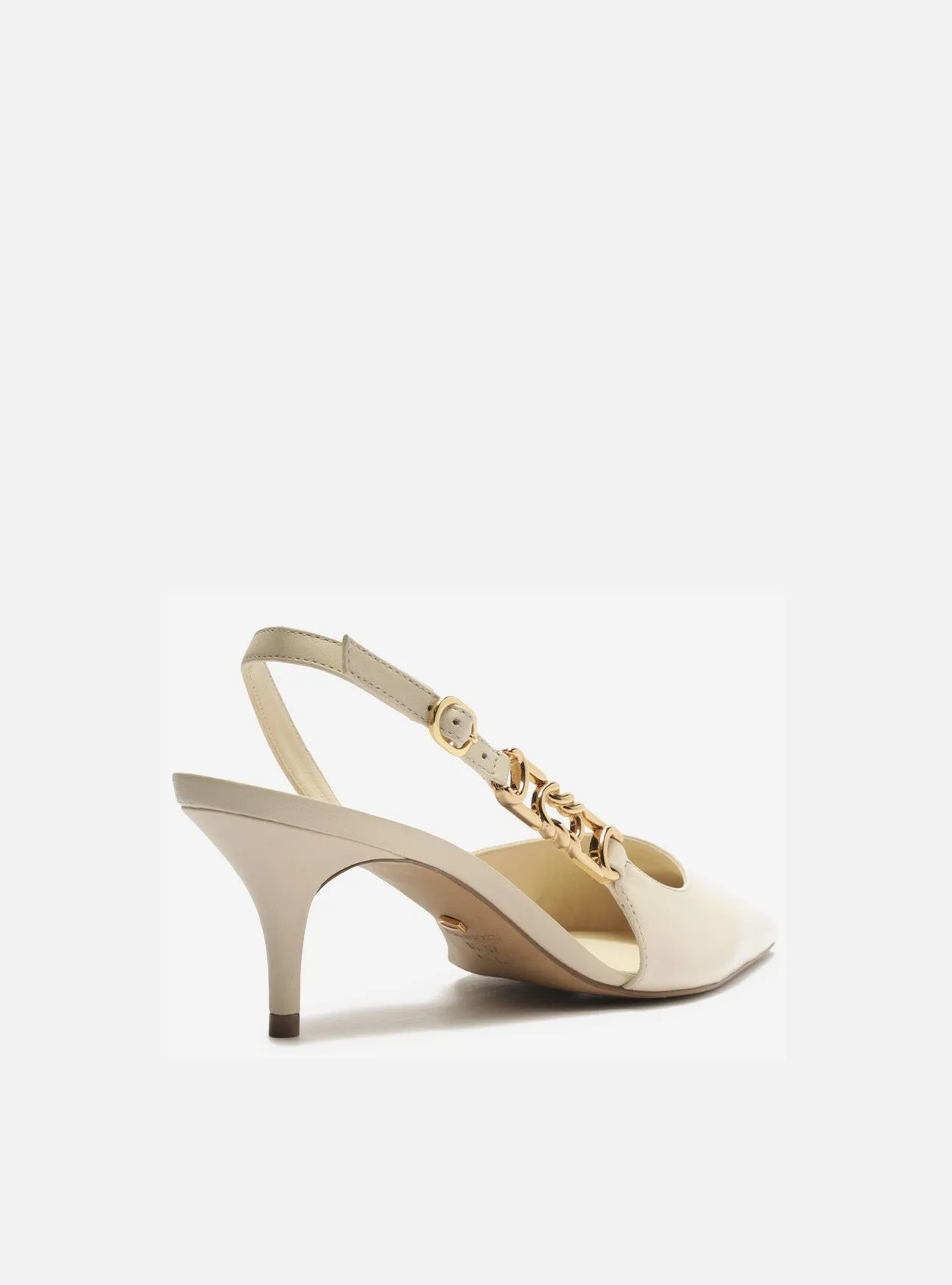 Blue Heels Faye Leather Stiletto Pump