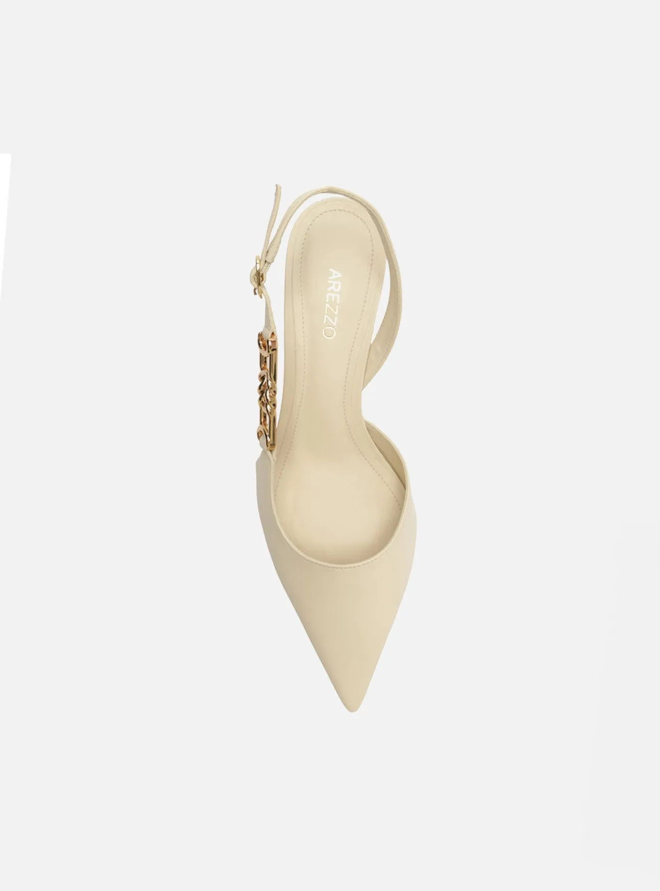 Blue Heels Faye Leather Stiletto Pump