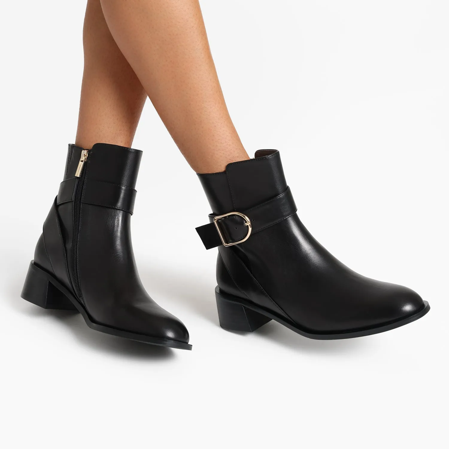 Bologna Ankle Boot | black leather Comfortable Soles