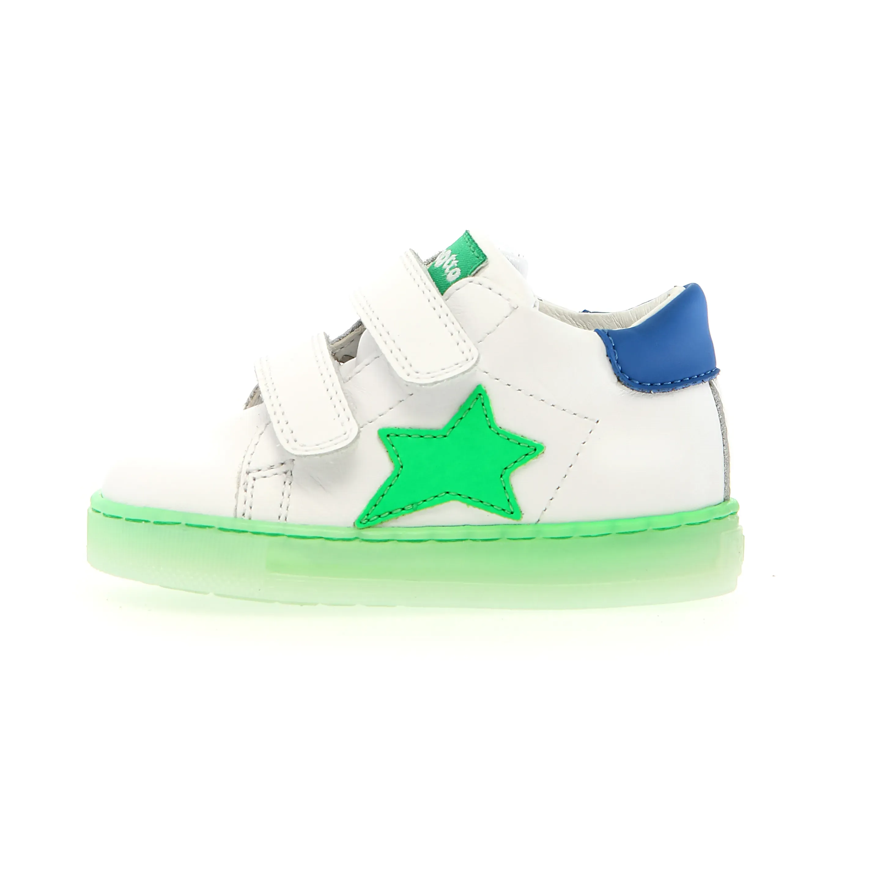 boots Falcotto Boy's And Girl's Sasha Vl Casual Shoes - White / Green Fluo