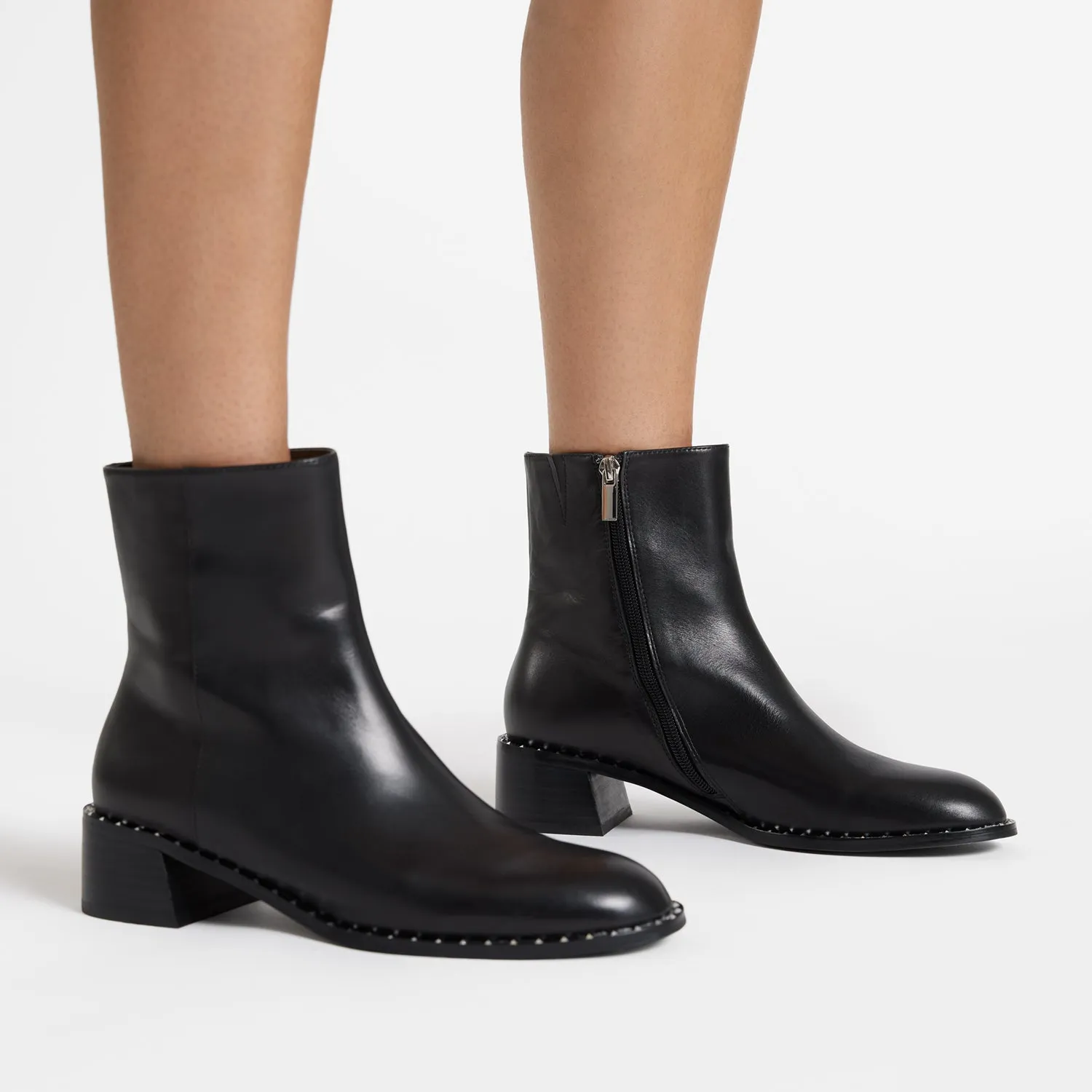 Bordeaux Ankle Boot | black leather Ultra Dry