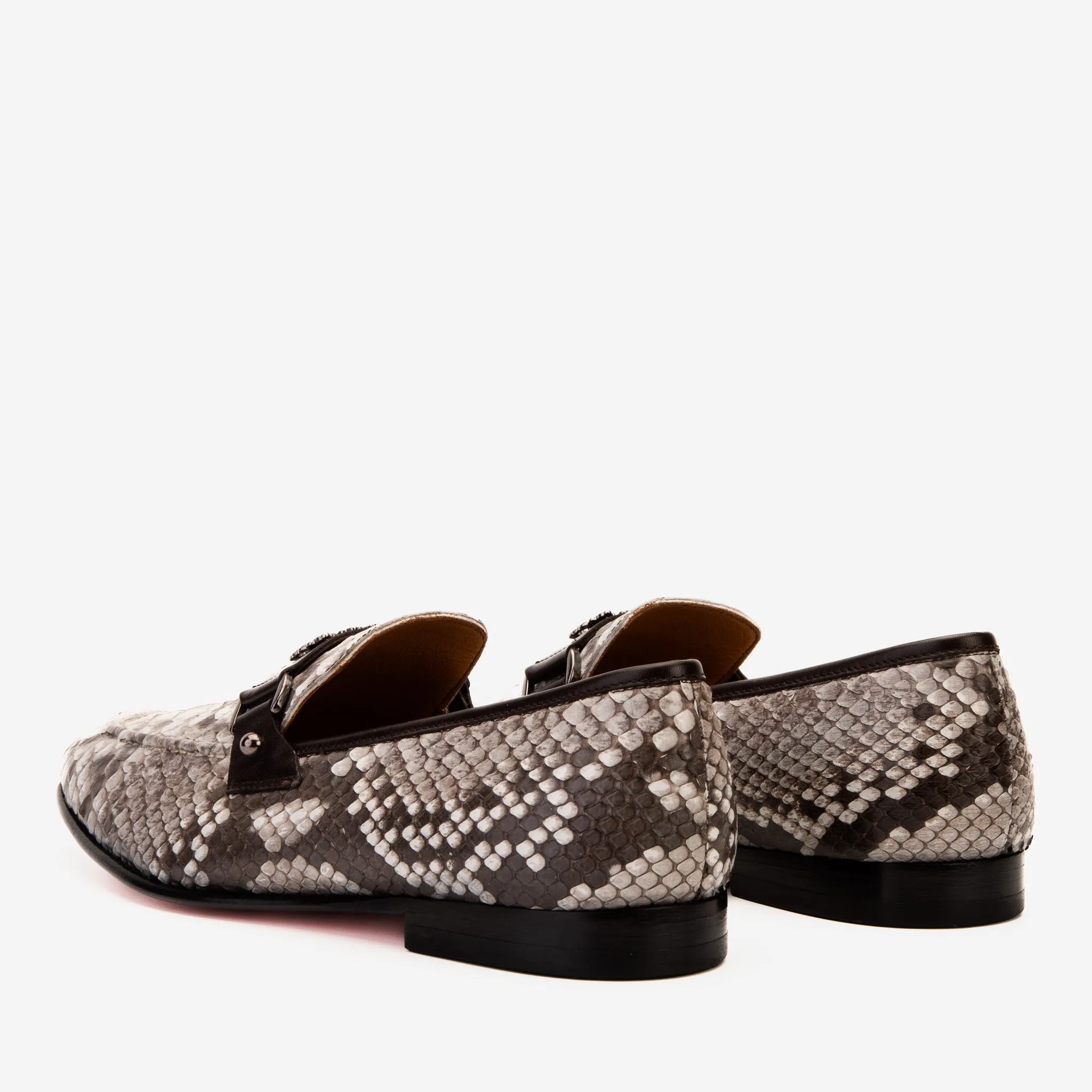 bounce-back The Boss Pyth Naturel White Color Bit Loafer Men Shoe