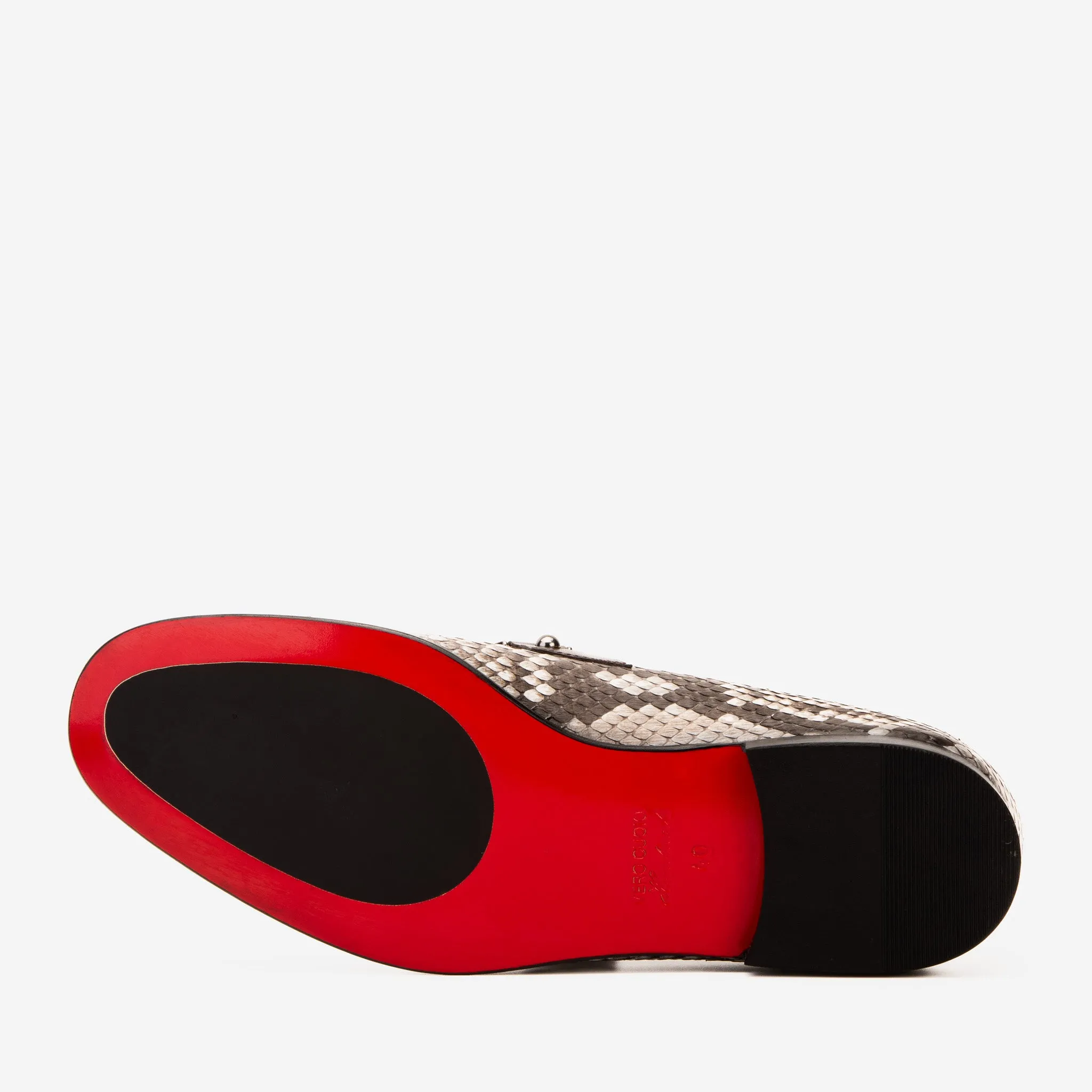 bounce-back The Boss Pyth Naturel White Color Bit Loafer Men Shoe