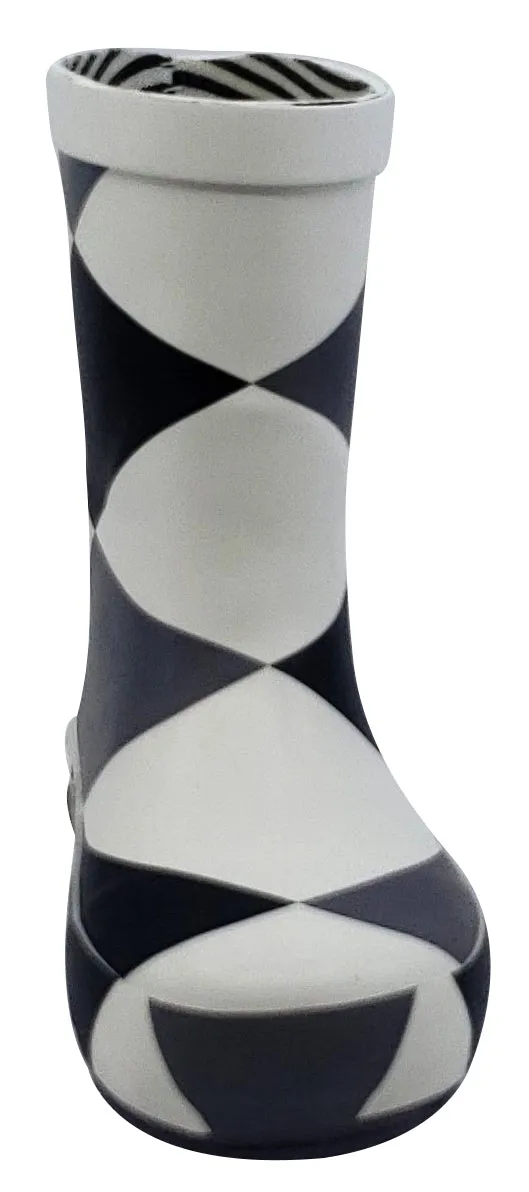 Boxbo Damier Girl's and Boy's Rain Boot Rubber Outsole