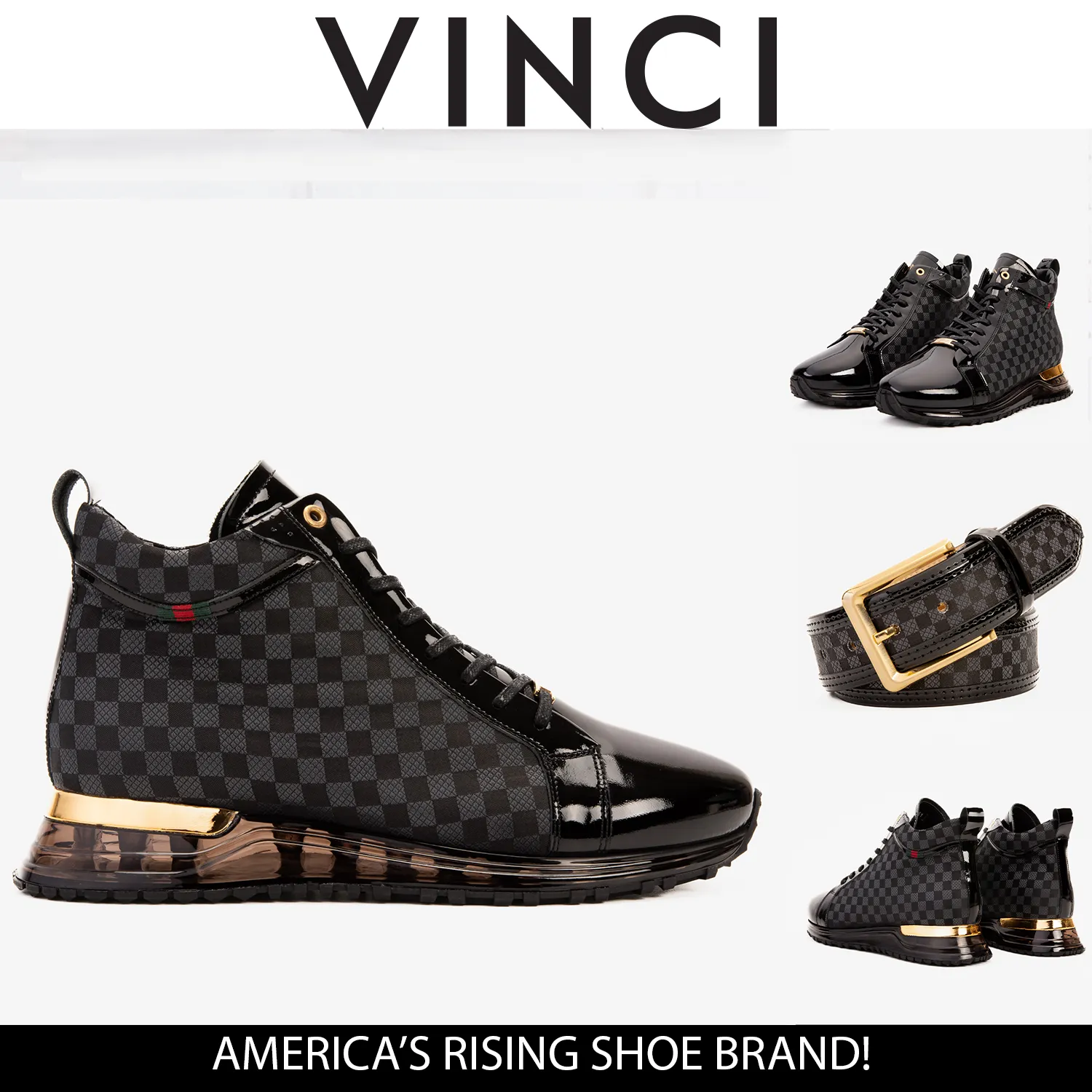 Breath-Mesh The Monte Carlo Black High-Top Men Sneaker Limited Edition