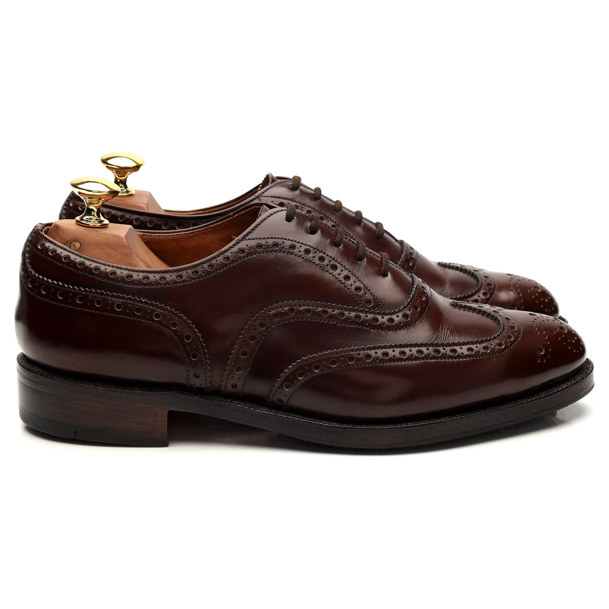 Weekend Fashion Dark Brown Leather Oxford Brogues UK 6 F