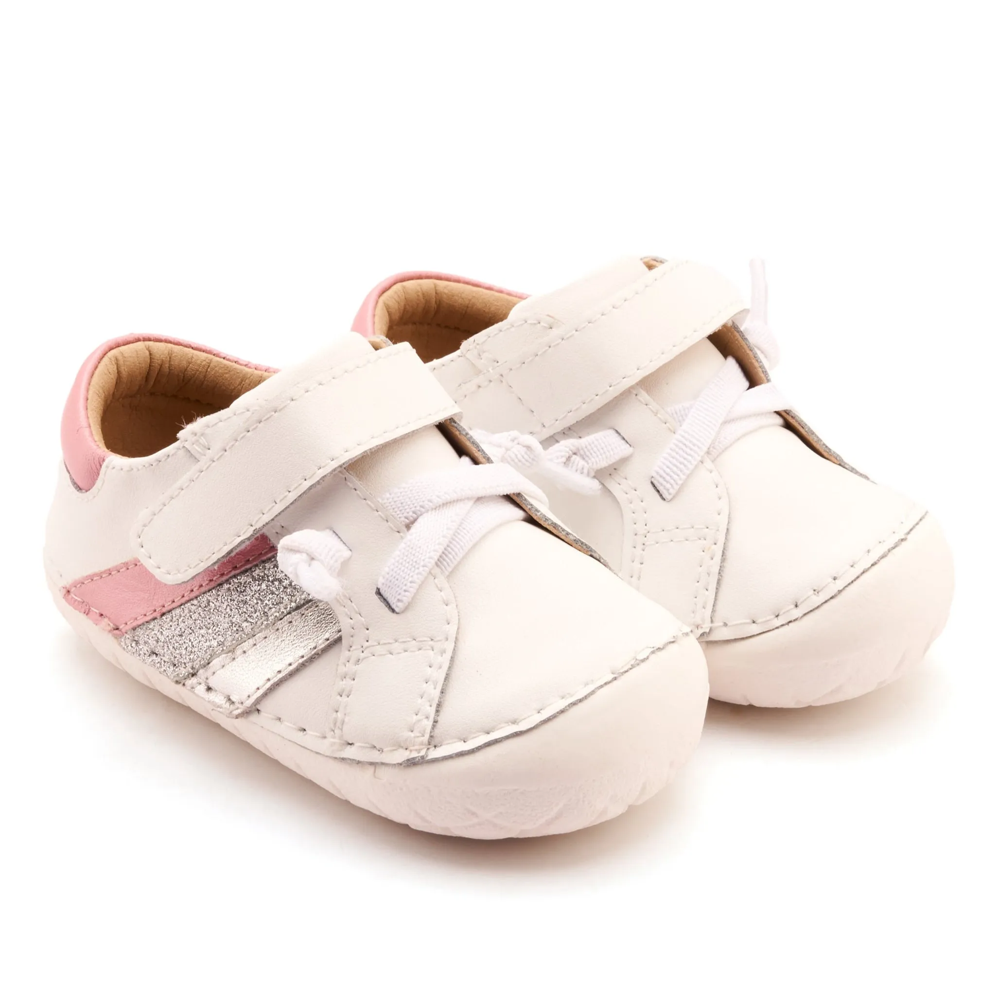 Kids' loafers Comfortable kids' clothing Old Soles Girl's Sun Ray Pave Casual Shoes - Snow