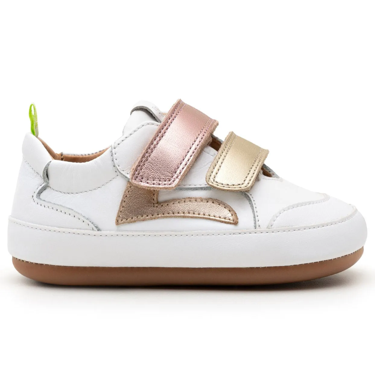 Playtime essentials Children's wear Tip Toey Joey Girl's Landy Sneakers - White / Champagne / Rose Gold