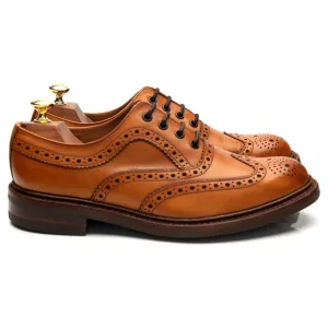 Comfortable Feel 1880 'Edward' Tan Brown Leather Oxford Brogues UK 7.5 G