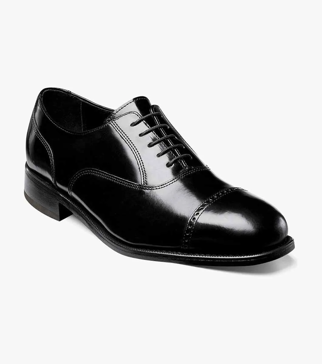 Business casual Lexington Cap Toe Oxford-Black | Florsheim