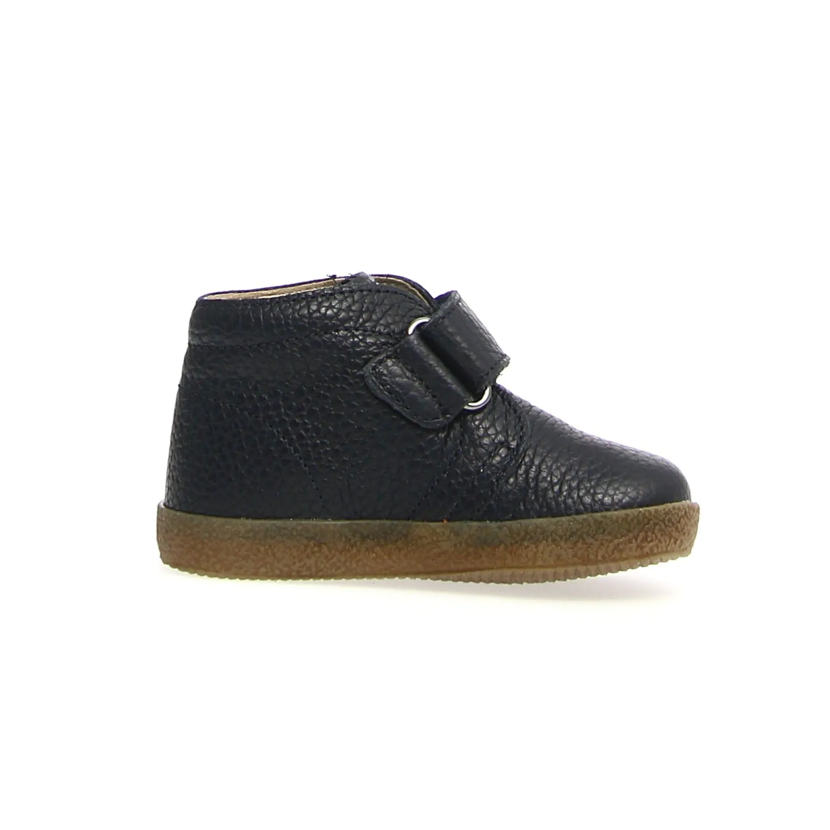 Button Details Falcotto Boy's and Girl's Conte Shoes, Navy Blue