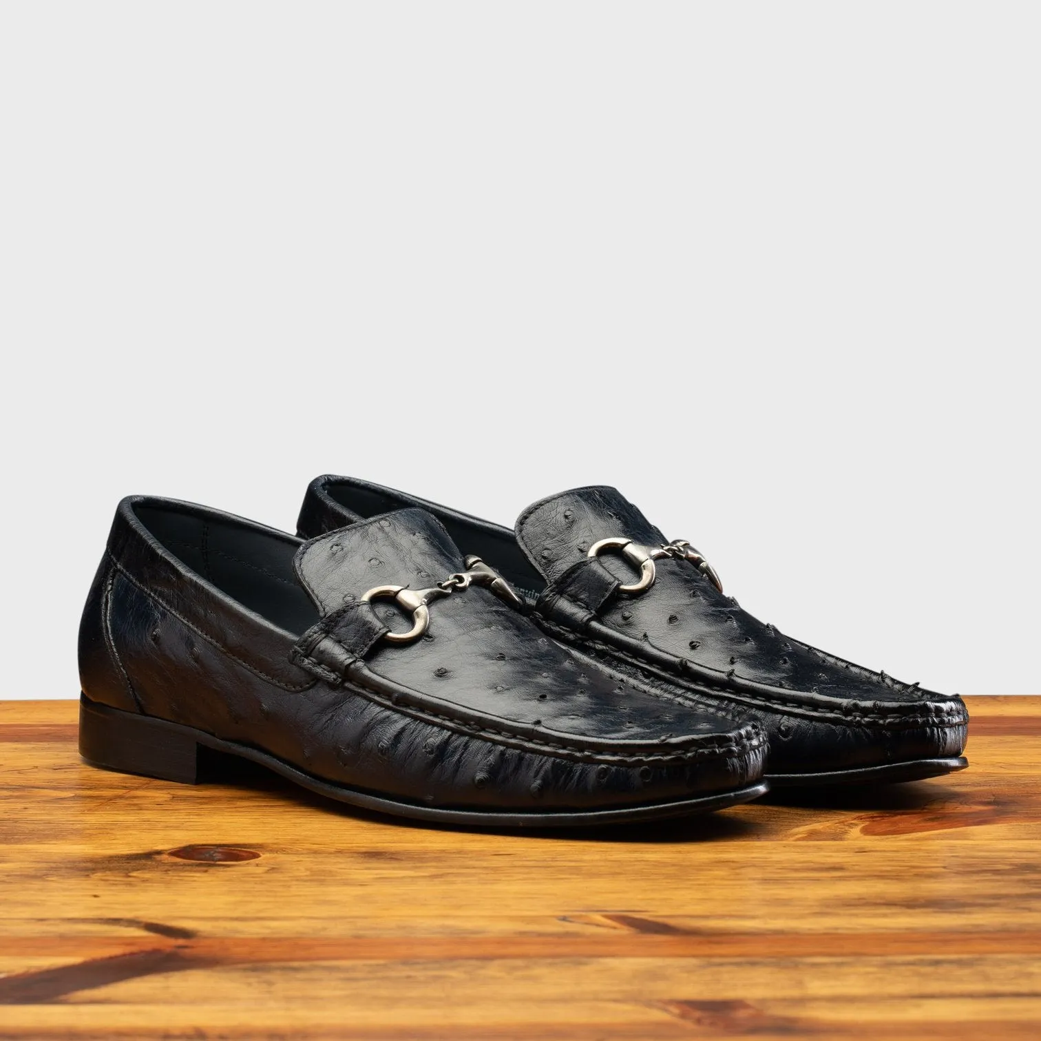Calzoleria Toscana Ostrich Dress Slip-On  #3238-M Comfortable Step