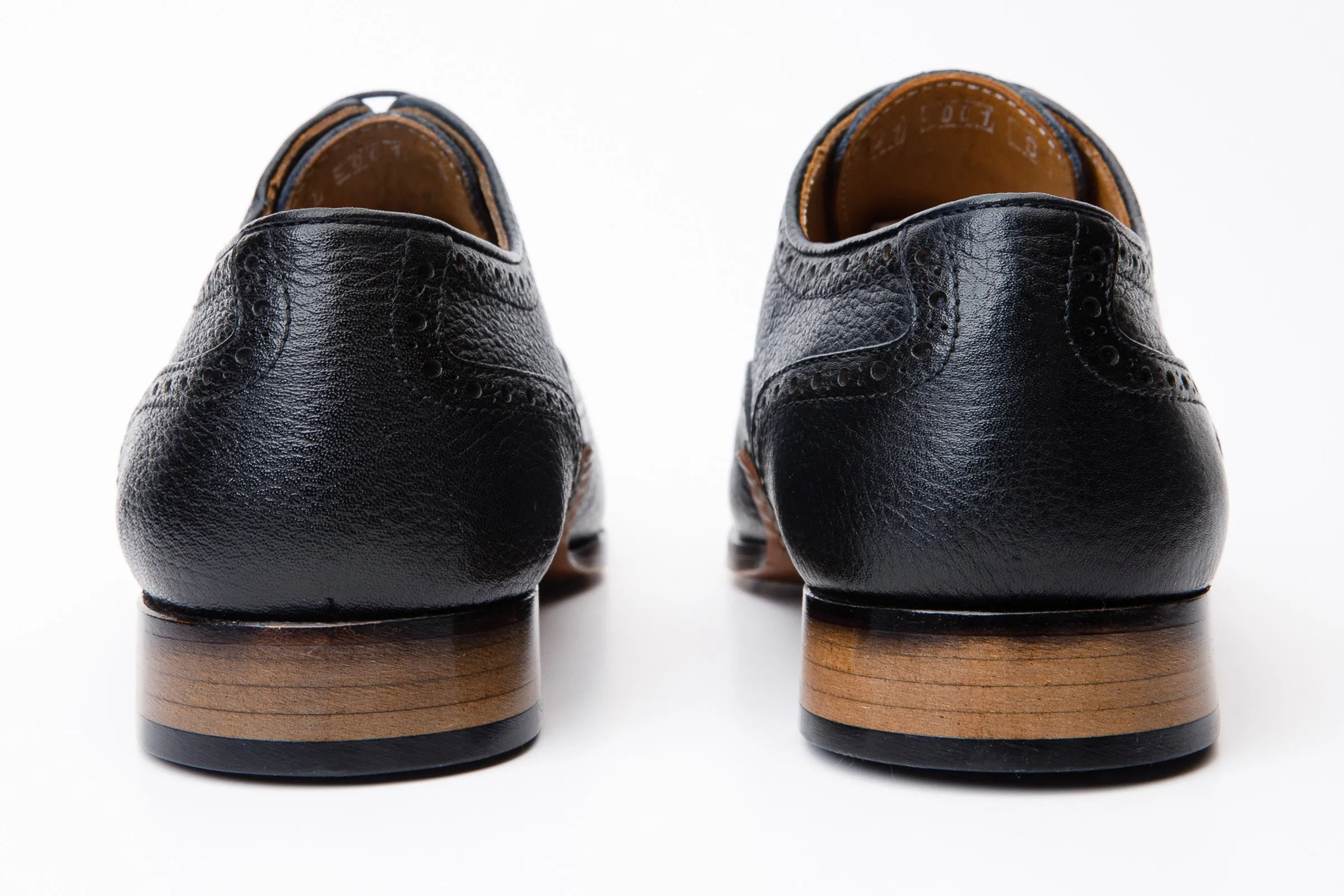 Camp-Pro The Draco Handmade Navy Blue Semi Brogue Oxford Men Shoe