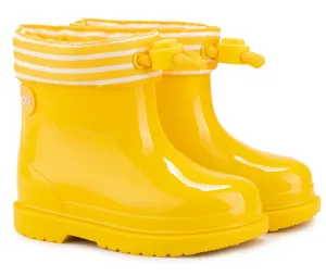 Igor Boy's and Girl's Bimbi Navy Rain Boots, Yellow Weekend wear for kids Rubber - soled kids' shoes