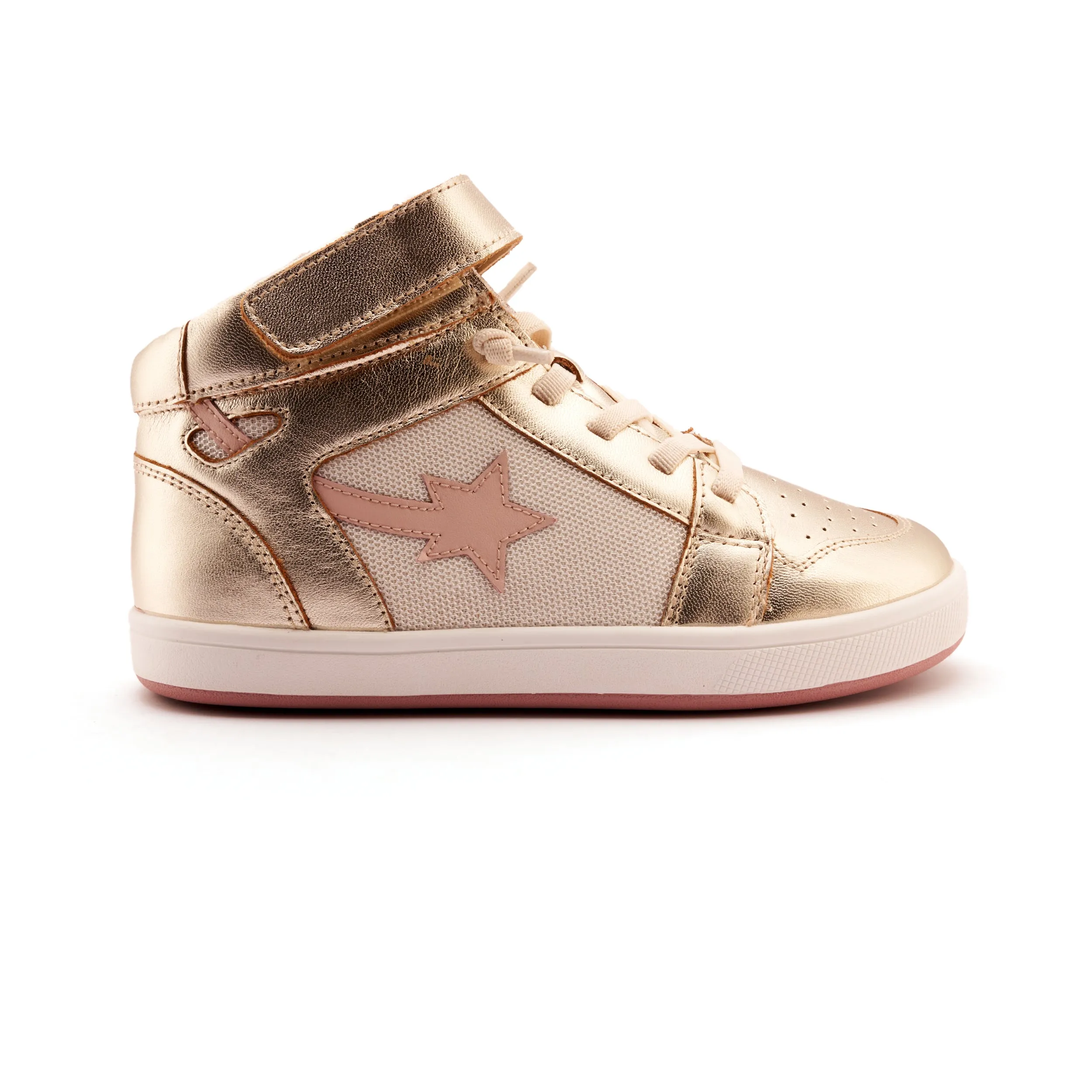 Canvas Upper Old Soles Girl's Team Sport Casual Shoes - Gold / Nacardo Dalia / Kiss